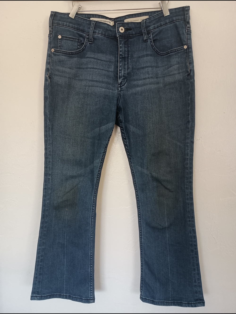 Pilcro and the Letterpress High-rise Women's Dark Blue Bootcut Jeans
